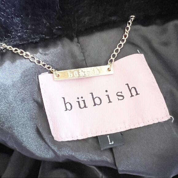 Bubish Cropped Faux Fur Jacket Black Size Large - Picture 7 of 10